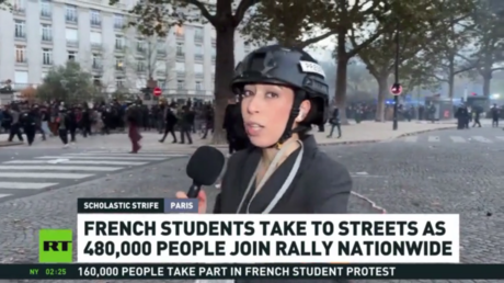 French police hit student protesters with ‘violent charge’ – RT reports (VIDEO) - Wazir October 14, 2026
