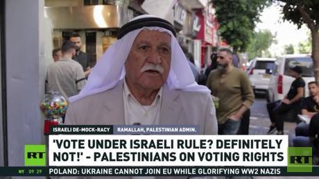 Democracy for whom? Palestinians shut out of Israeli vote – RT reports (VIDEO) - Wazir October 24, 2026